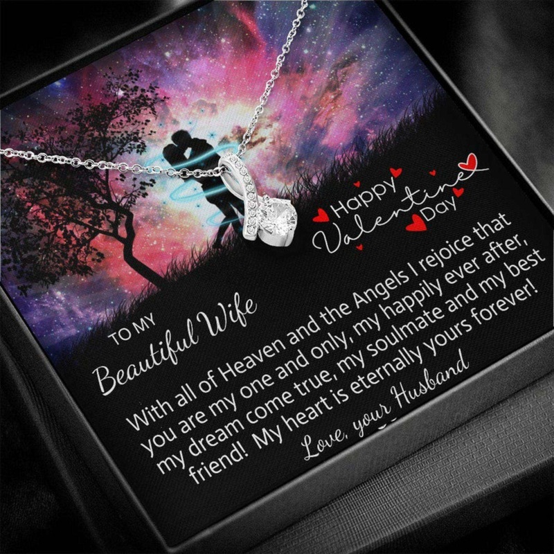 Wife Necklace, Valentines Day Necklace For My Wife, Happy Valentines Day To Wife, Christian Faith Based