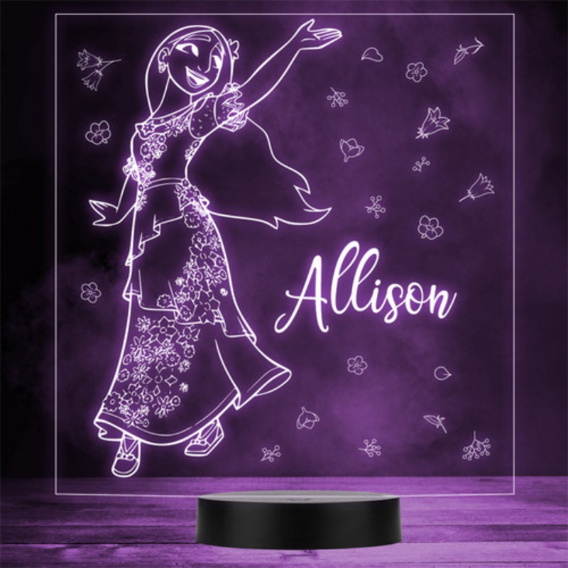 Encanto Isabela Madrigal Personalised Gift Colour Changing LED Lamp Night Light – The Card Zoo