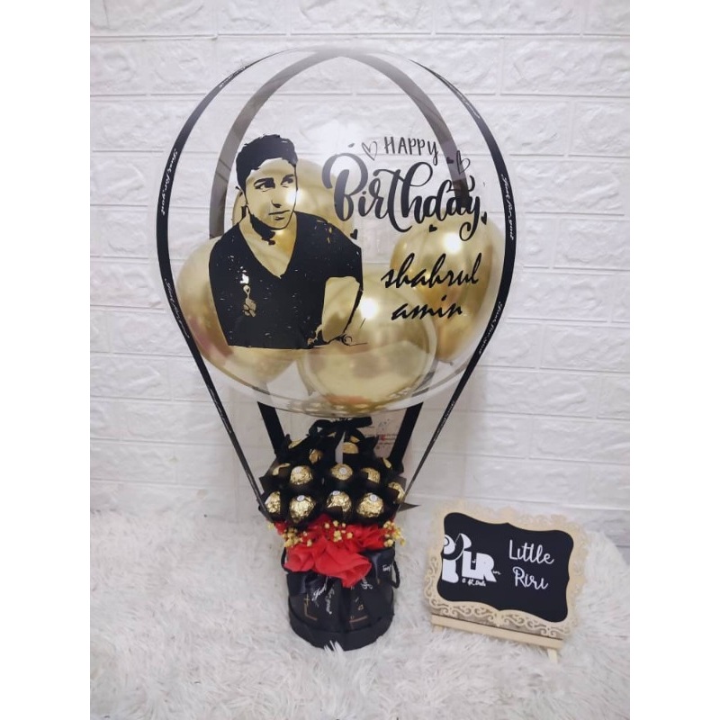 Ferrero Hot Air Balloon With Portrait (Penang Delivery Only)