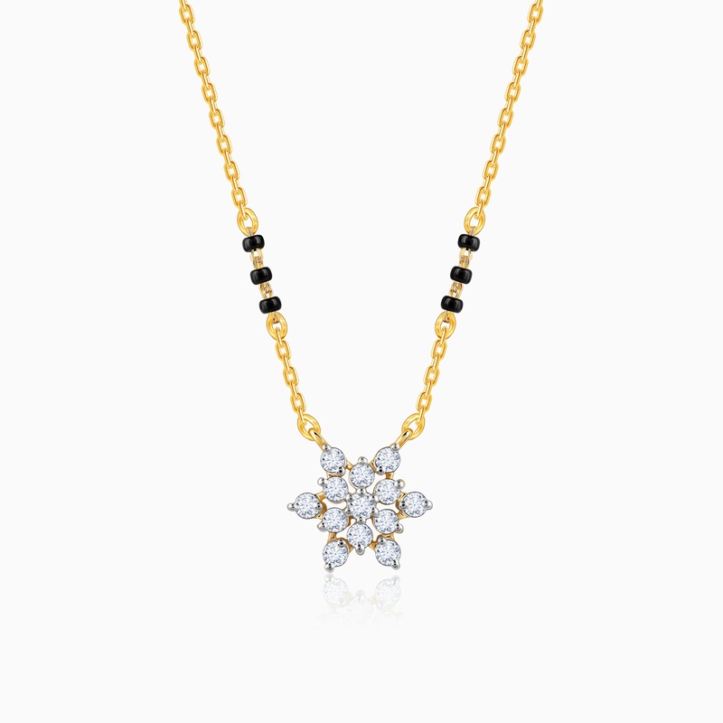 Gold Shubh Aura Diamond Mangalsutra