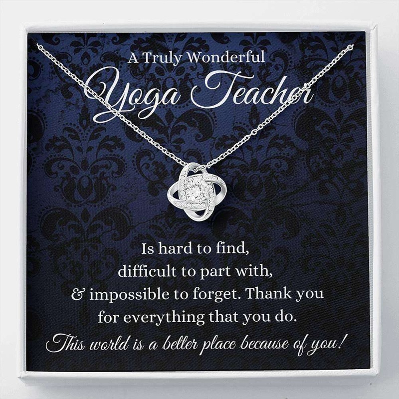 Yoga Teacher Necklace Gift, Yoga Instructor, Yoga Personal Trainer Necklace