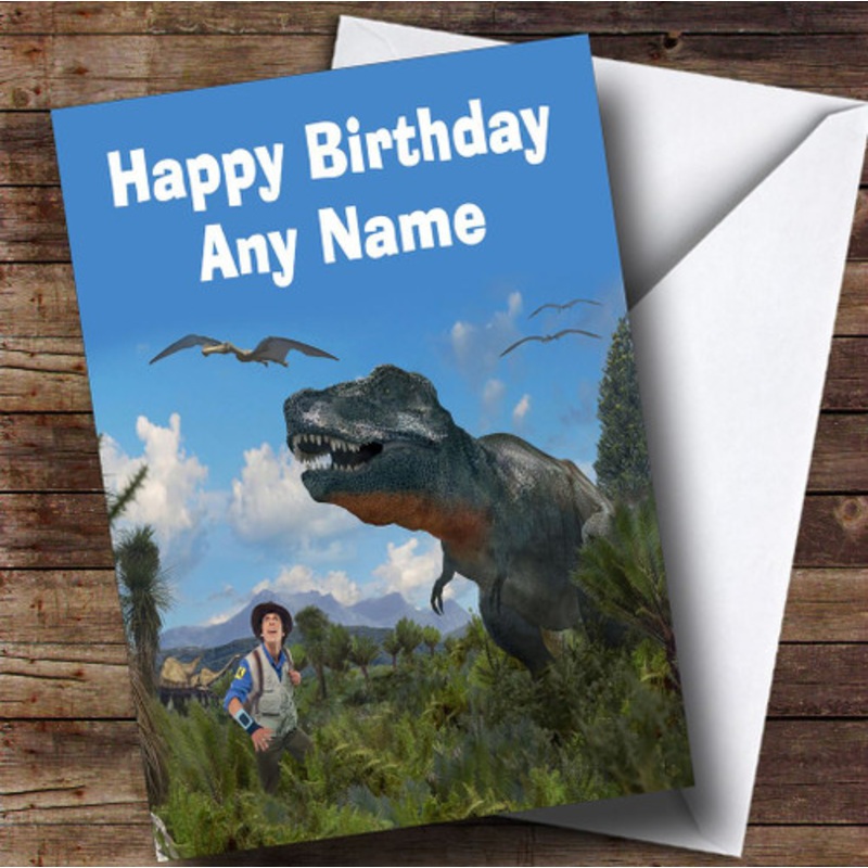Andy’s Dinosaur Adventures Personalised Children’s Birthday Card – The Card Zoo