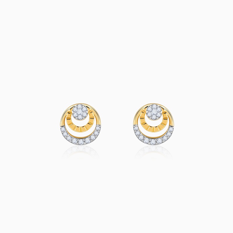 Gold Astral Diamond Earrings