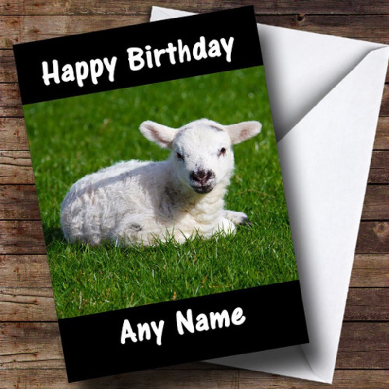 Lamb Personalised Birthday Card – The Card Zoo