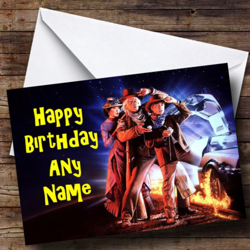 Back To The Future Personalised Birthday Card – The Card Zoo