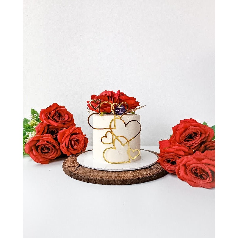 Hearts & Roses Cake (Klang Valley Delivery)