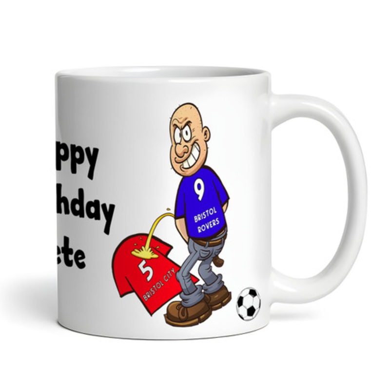 Bristol Weeing On Bristol Funny Football Gift Team Personalised Mug – The Card Zoo