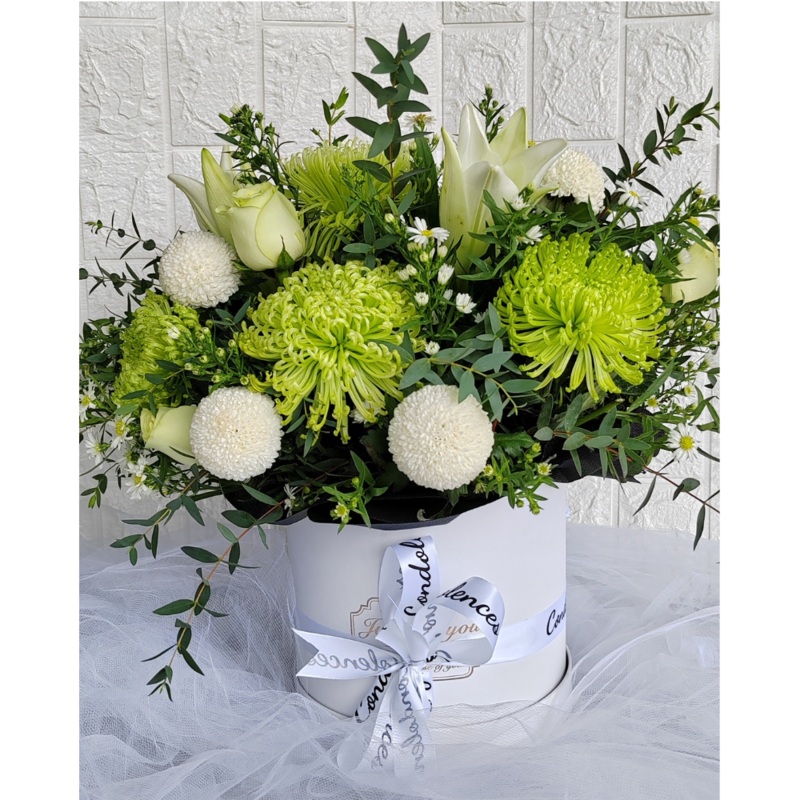 Condolences Flower Box (Klang Valley Delivery Only)