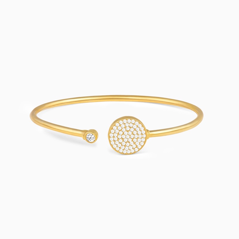 Golden Circular Studded Bracelet