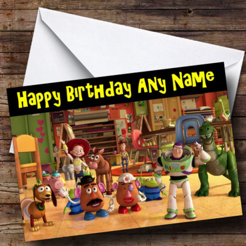 Toy Story Characters Personalised Birthday Card – The Card Zoo