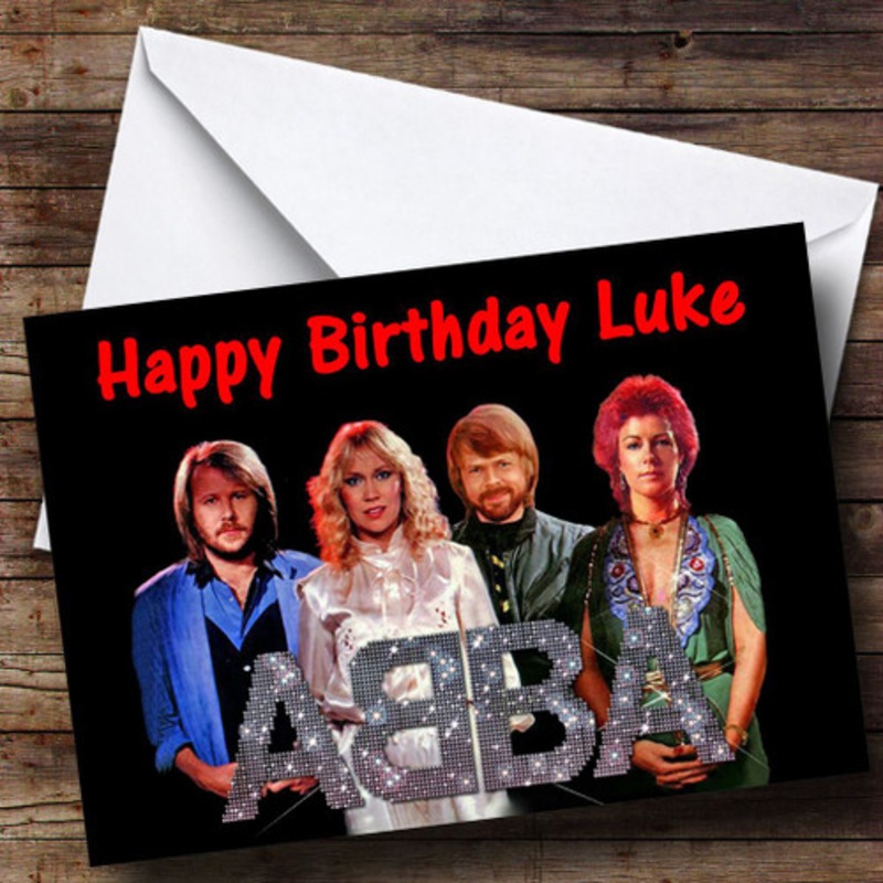 Abba Personalised Birthday Card – The Card Zoo