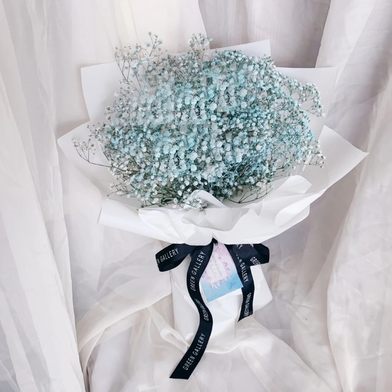 Blue Baby Breath Bouquet (Kuching Delivery Only)