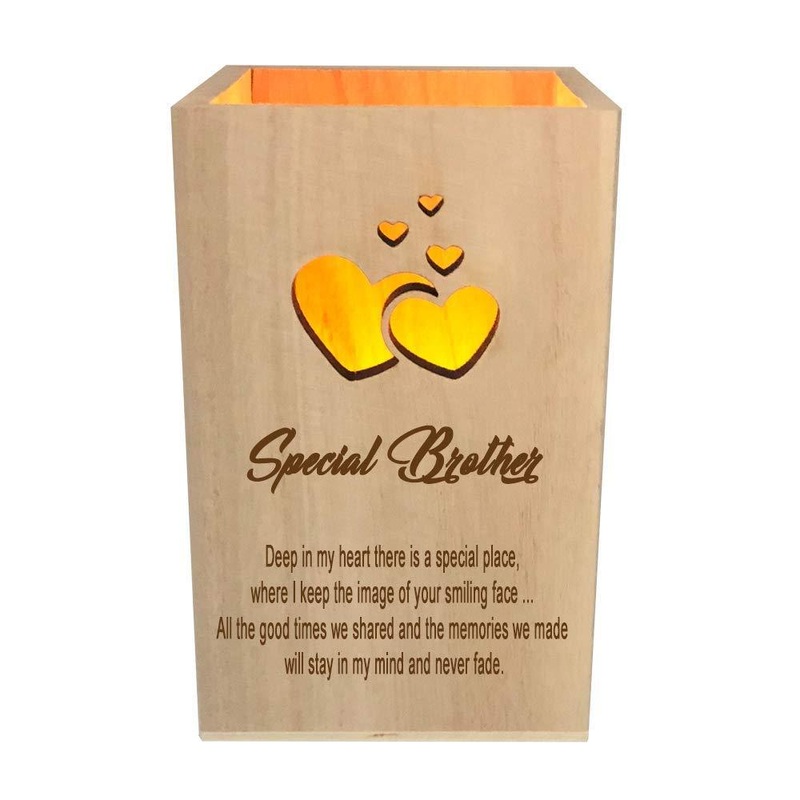 Brother Remembrance Memorial Sentiment LED Tealight Holder Keepsake