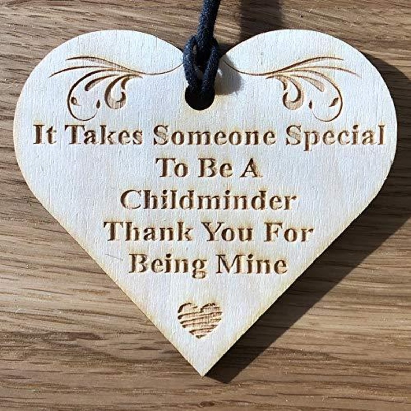 Childminder Thank you Gift Engraved Wooden Plaque