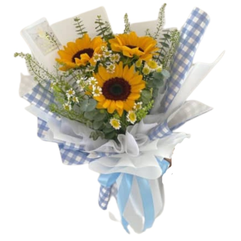 [Fresh Flower] Monday Blue Sunflower (Klang Valley Delivery Only)