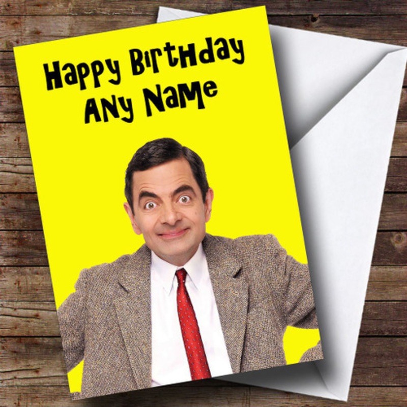Mr Bean Personalised Birthday Card – The Card Zoo