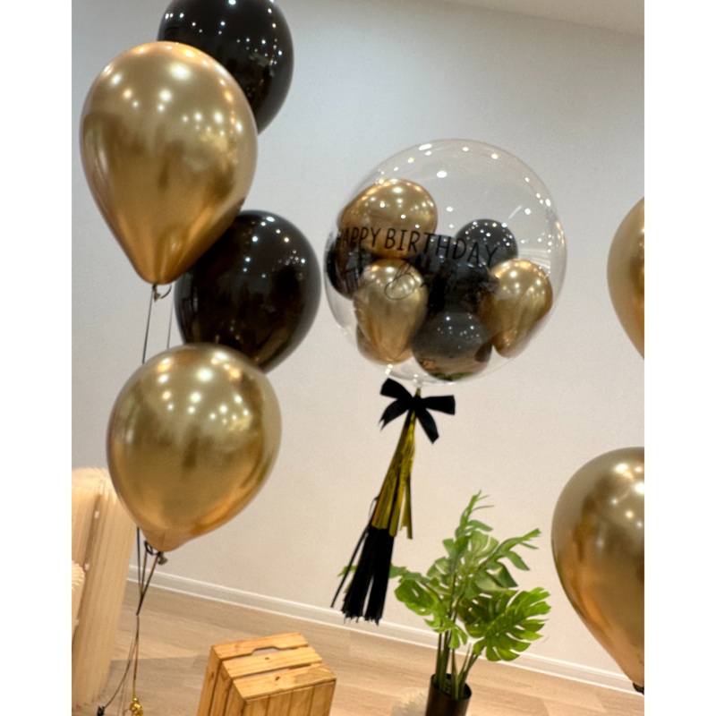 Personalised Bobo Balloon & Helium Balloons Set (Klang Valley Delivery)