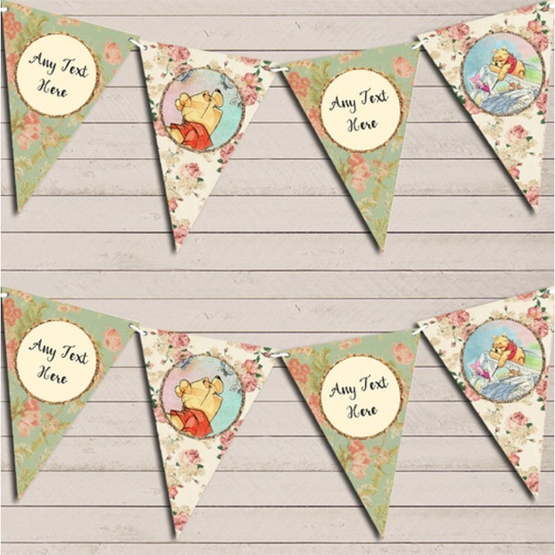Winnie The Pooh Personalised Children’s Birthday Bunting – The Card Zoo