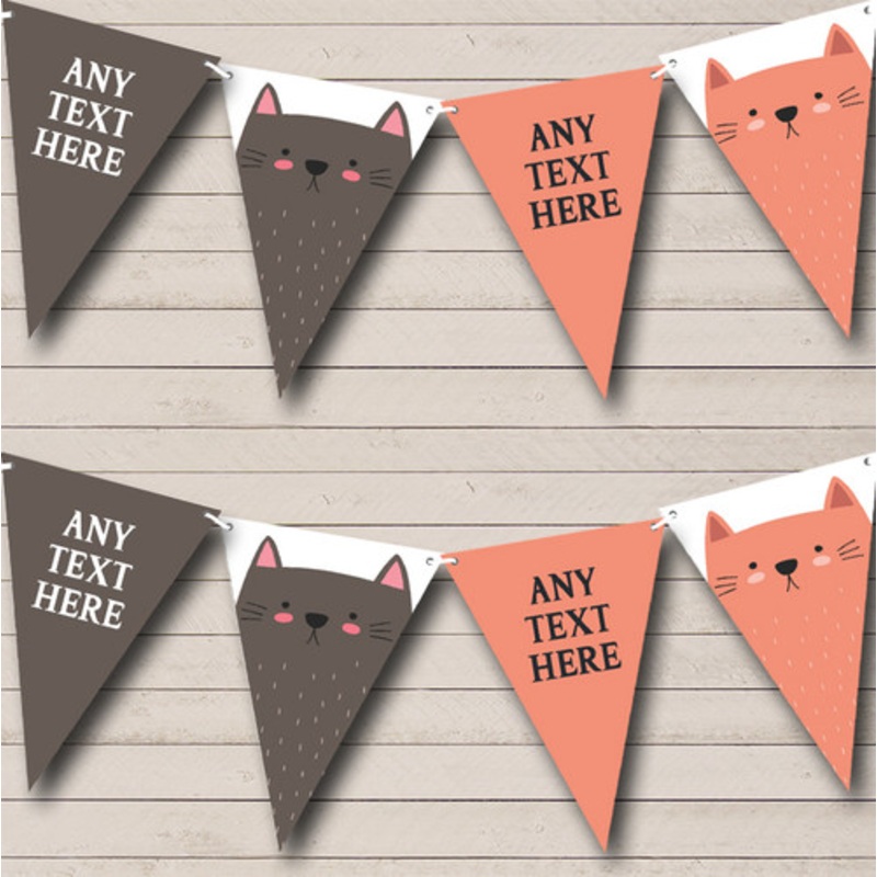 Animal Cats Personalised Birthday Party Bunting – The Card Zoo