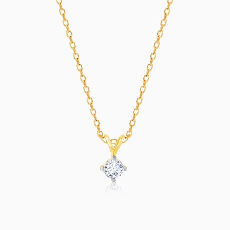 Gold Mystical Beauty Diamond Pendant