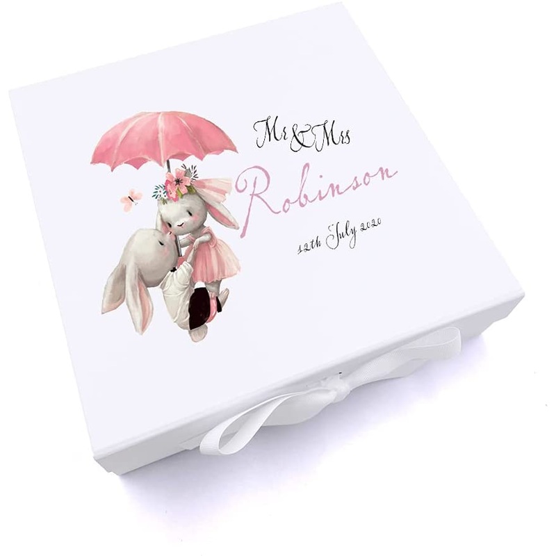 Personalised Mr & Mrs Robinson Wedding Anniversary Keepsake Memory Box Gift