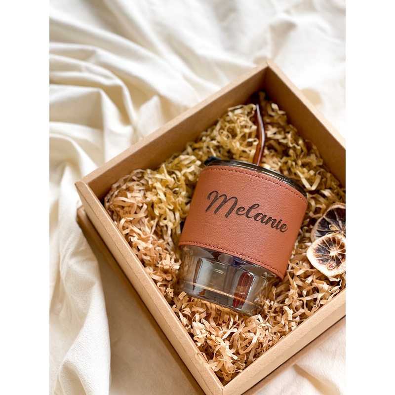 Summer Vibes | Personalized Glass Cup With Straw (Nationwide Delivery)