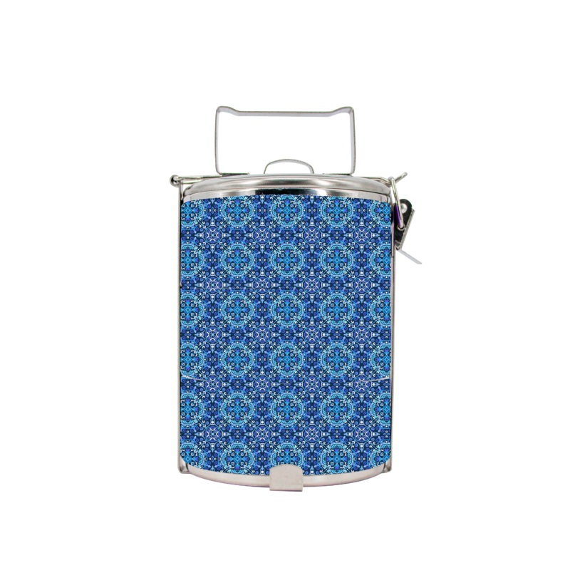 BDARI Tiffin Carrier – Blue Arabesque (Nationwide Delivery)