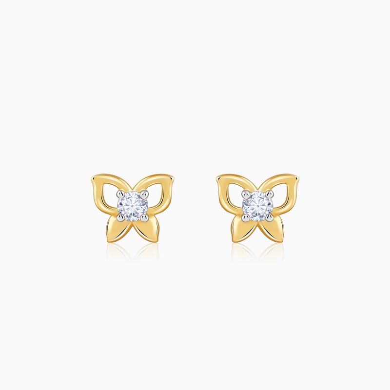 Gold Lilora Lab Grown Diamond Earrings