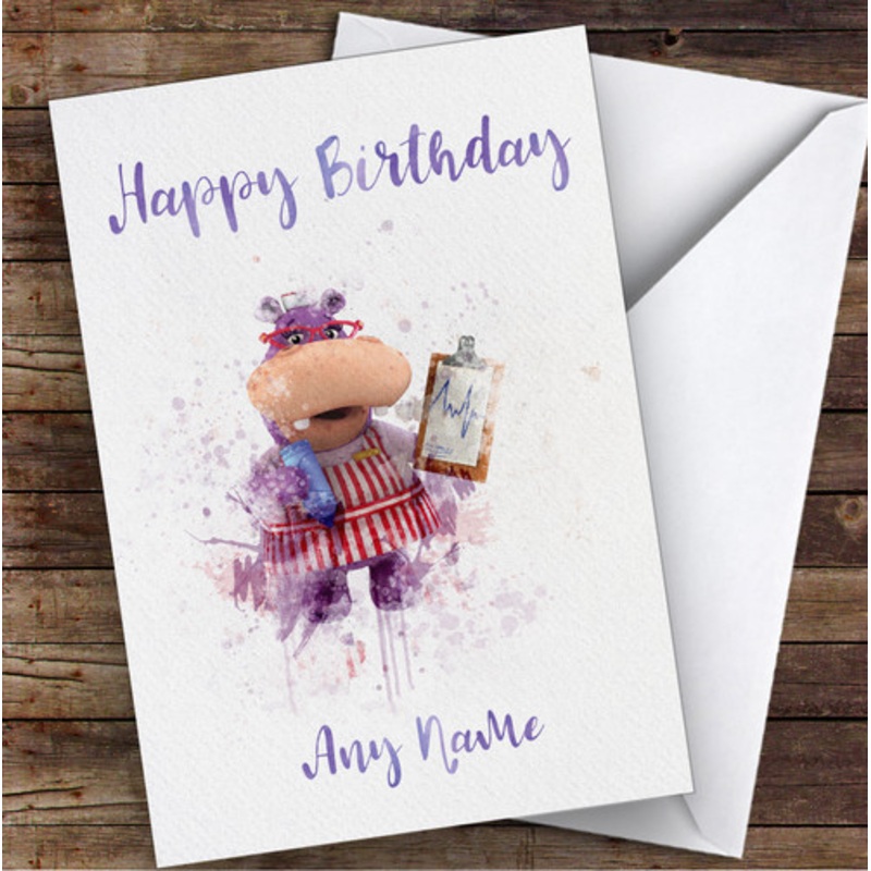 Hallie Doc Mcstuffins Children’s Kids Personalised Birthday Card – The Card Zoo