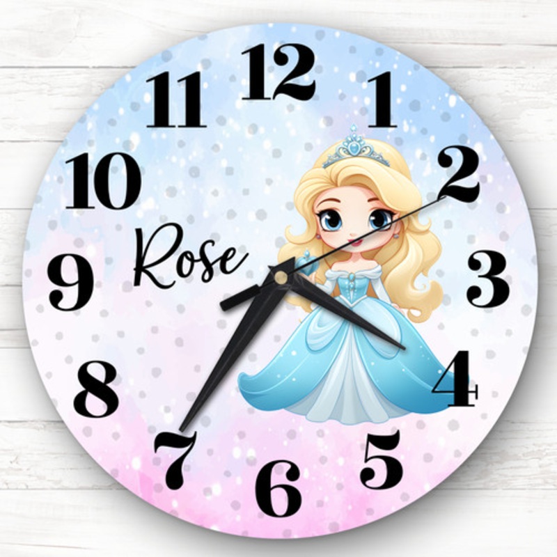 Disney Princess Frozen Elsa Personalised Gift Personalised Clock – The Card Zoo