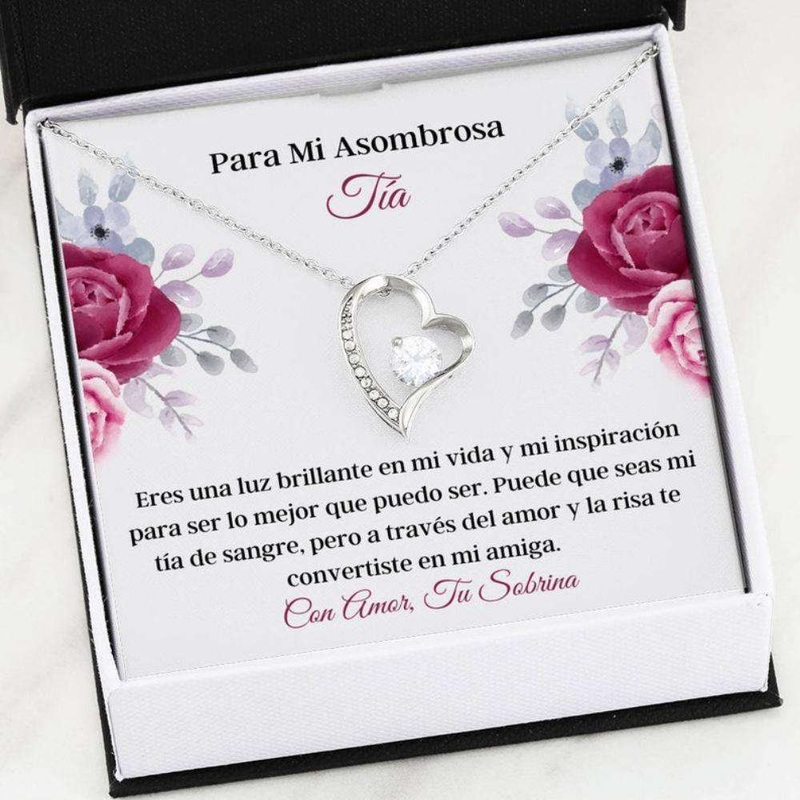 Aunt Necklace, Tia Necklace  Latina Aunt Gift  Spanish Aunt Necklace  Regalo De Sobrina  Amor Para Tia