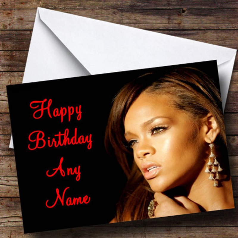 Rihanna Personalised Birthday Card – The Card Zoo