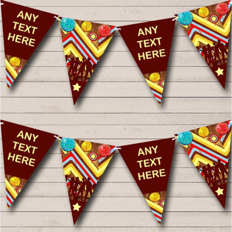 60’s 70’s 80’s Disco Retro Personalised Birthday Party Bunting – The Card Zoo