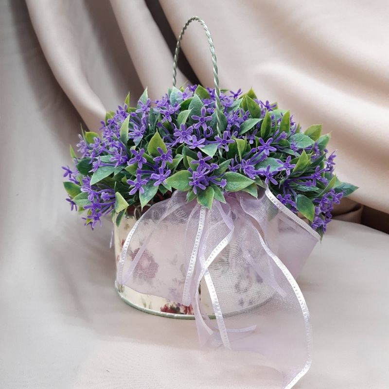 Artificial Valerie Lavender Flower Arrangement
