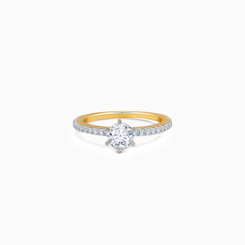 Gold Everlight Solitaire Lab Grown Diamond Ring