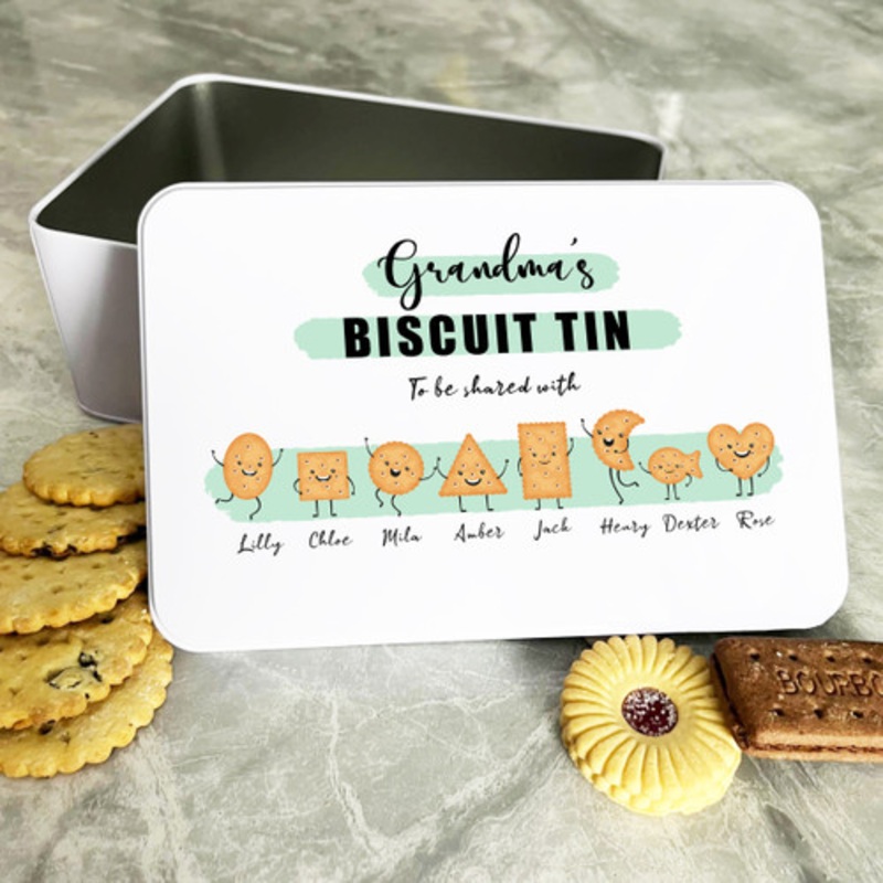 Personalised Funny Smiling Cookies Grandma’s Cake Treat Sweets Biscuit Tin – The Card Zoo
