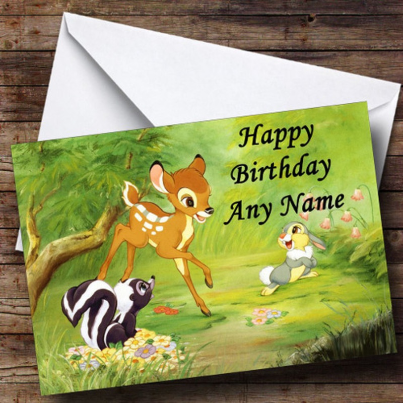 Bambi Personalised Birthday Card – The Card Zoo
