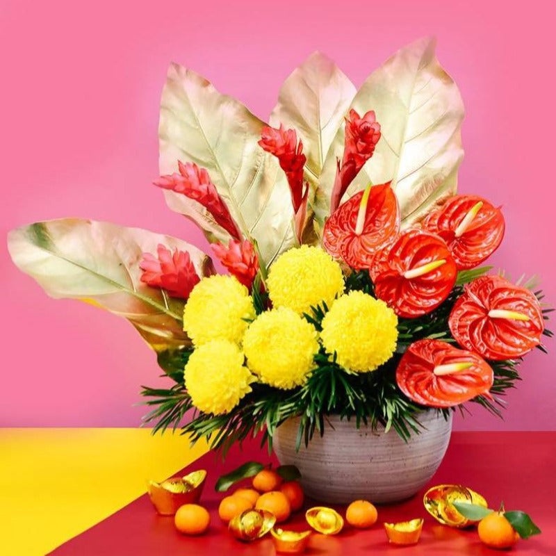 CNY 2024  – Auspicious Flower Arrangement