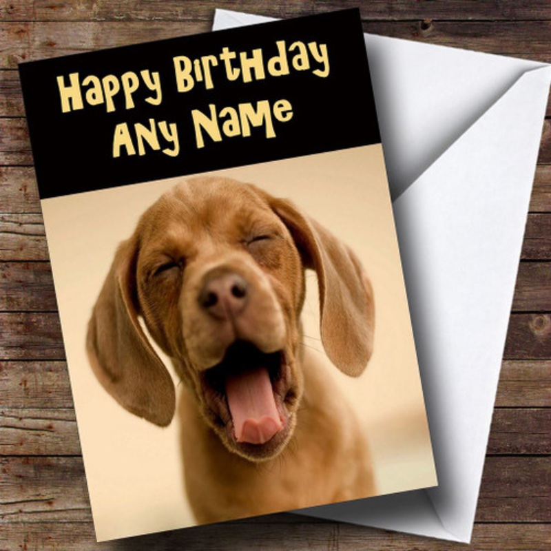Laughing Dog Personalised Birthday Card – The Card Zoo