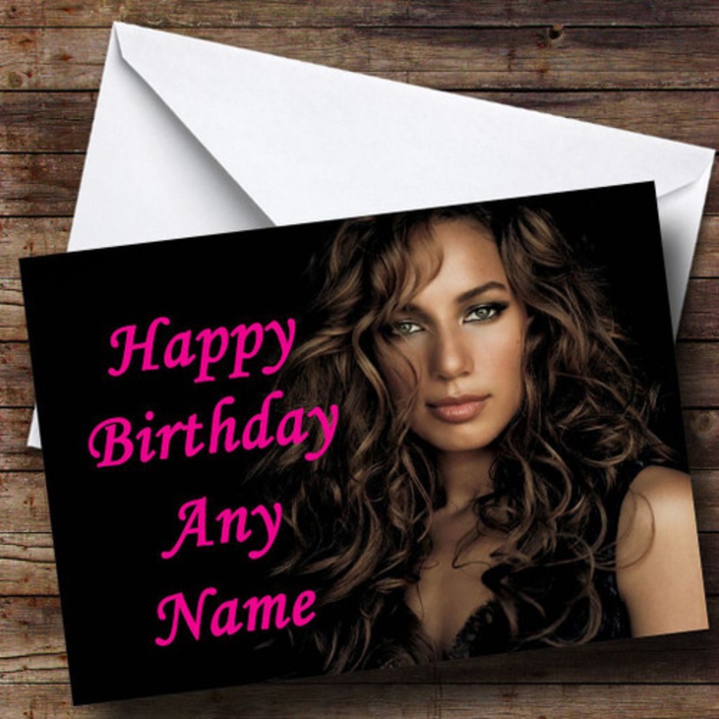 Leona Lewis Personalised Birthday Card – The Card Zoo