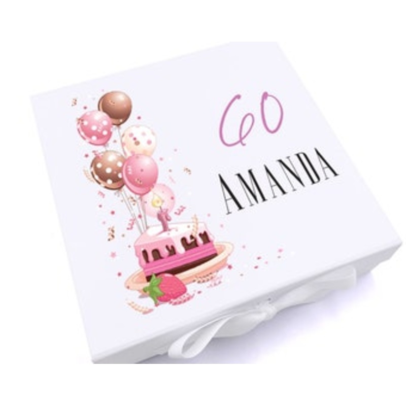Personalised 60th Birthday Gifts For Her Keepsake Memory Box