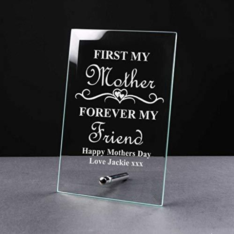 Gift For Mum Personalised Glass Plaque Gift First My Mother