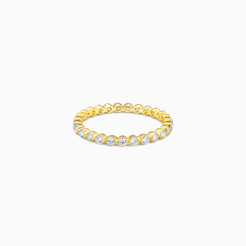 Gold Classic Band Diamond Ring