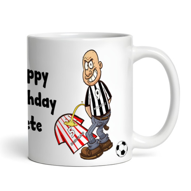 Newcastle Weeing On Sunderland Funny Football Gift Team Rivalry Personalised Mug – The Card Zoo