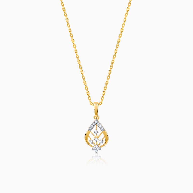 Gold Satomi Diamond Pendant