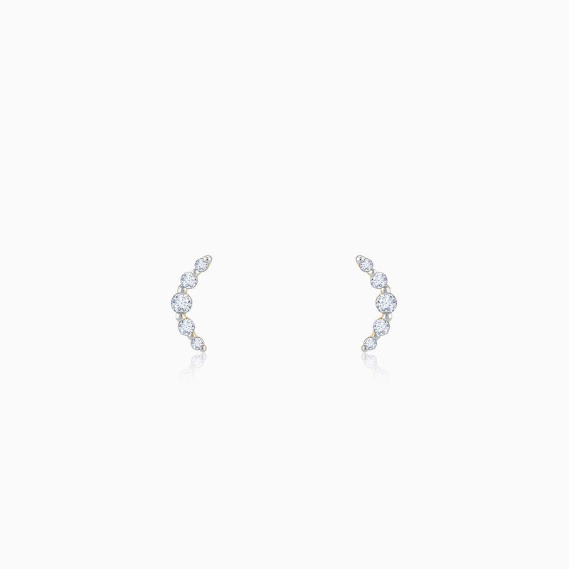Gold Arc of Beauty Lab Grown Diamond Earrings