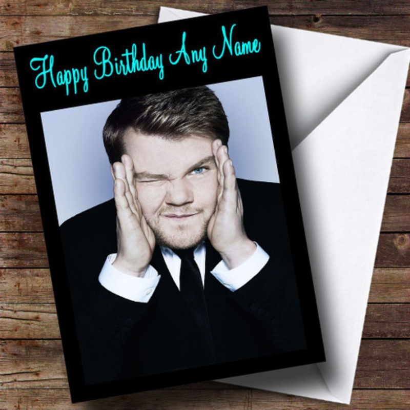 James Corden Personalised Birthday Card – The Card Zoo