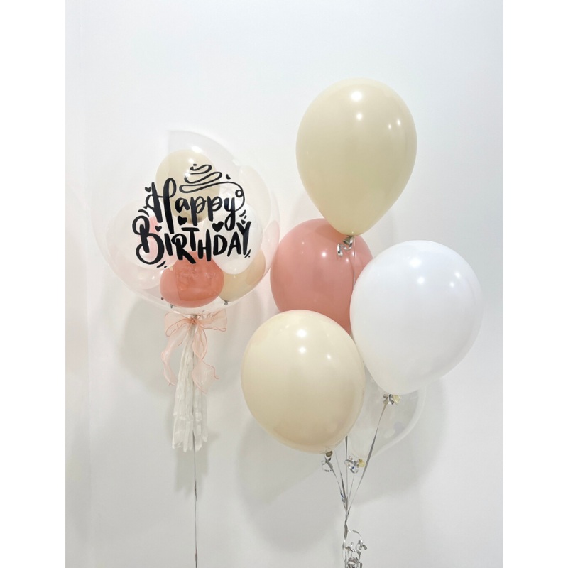 24 Dahlia  Bubble Balloon Set (Klang Valley Delivery)