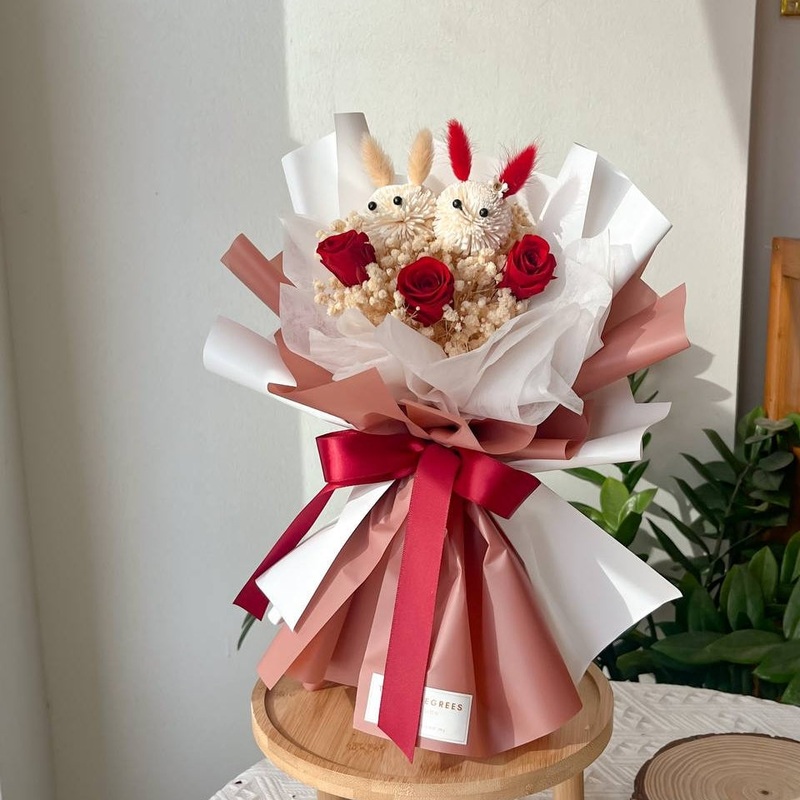 Millie Preserved Flower Bouquet (Klang Valley Delivery)