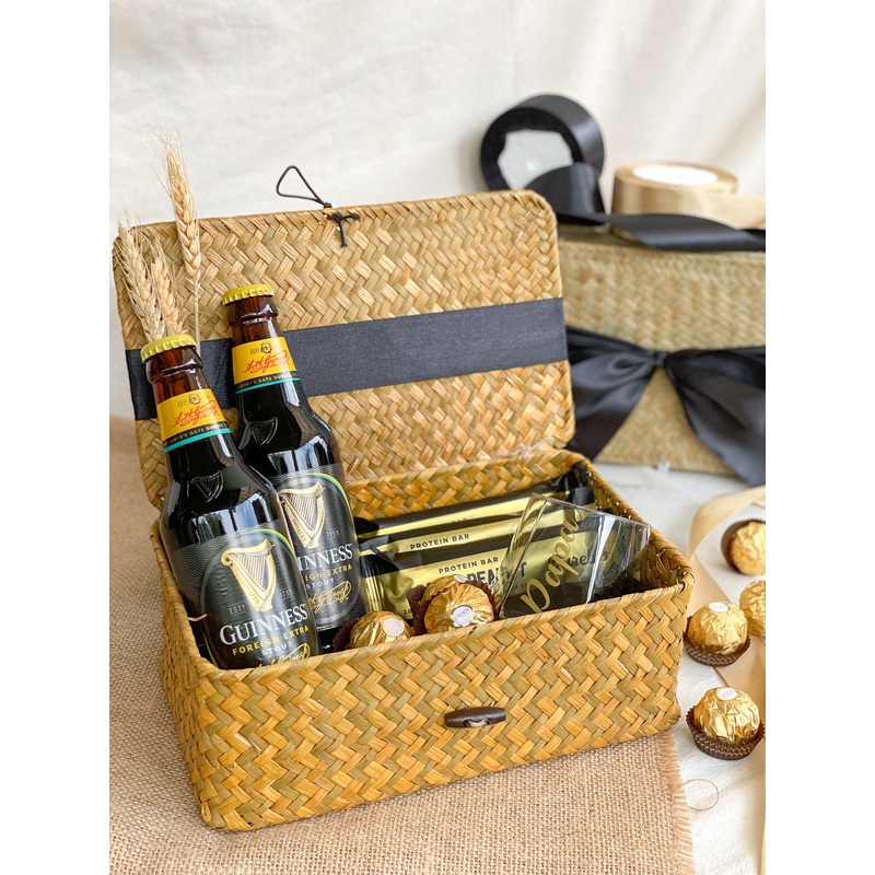 Stout-Hearted | Gift Box With Stout Beer, Protein Bar, Chocolate and Personalized Cup  (Klang Valley Delivery)
